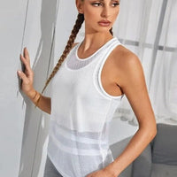 Débardeur Sport Transparent Maille | Yogaova