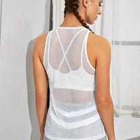 Débardeur Sport Transparent Maille | Yogaova