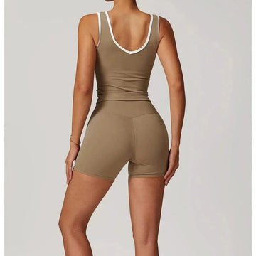 Ensemble 2 Pièces Combinaison de Fitness Yoga