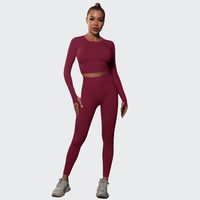 Ensemble 2 Pièces Combinaison de Yoga Effet Push-Up