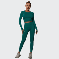 Ensemble 2 Pièces Combinaison de Yoga Effet Push-Up