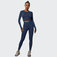Ensemble 2 Pièces Combinaison de Yoga Effet Push-Up