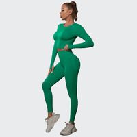 Ensemble 2 Pièces Combinaison de Yoga Effet Push-Up
