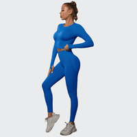 Ensemble 2 Pièces Combinaison de Yoga Effet Push-Up