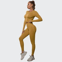 Ensemble 2 Pièces Combinaison de Yoga Effet Push-Up