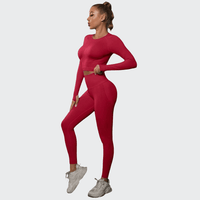 Ensemble 2 Pièces Combinaison de Yoga Effet Push-Up