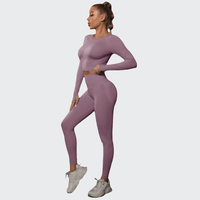Ensemble 2 Pièces Combinaison de Yoga Effet Push-Up