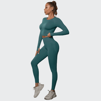 Ensemble 2 Pièces Combinaison de Yoga Effet Push-Up