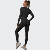 Ensemble 2 Pièces Combinaison de Yoga Effet Push-Up