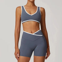Ensemble 2 Pièces Combinaison et Brassière de Yoga