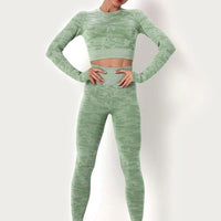 Ensemble Sport Camouflage Legging et Crop Top | Yogaova