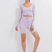 Ensemble Sport Côtelé Short et Top | Yogaova