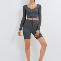 Ensemble Sport Côtelé Short et Top | Yogaova