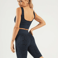 Ensemble Sport Imprimé Serpent, Short et Soutien-Gorge | Yogaova