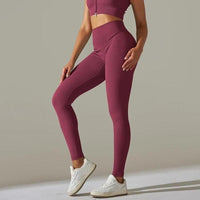 Ensemble Sport Legging Côtelé et Top Zippé | Yogaova