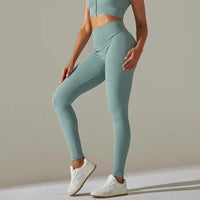 Ensemble Sport Legging Côtelé et Top Zippé | Yogaova