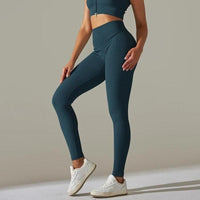 Ensemble Sport Legging Côtelé et Top Zippé | Yogaova