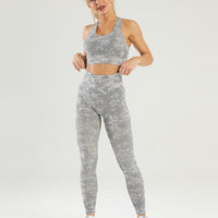 Ensemble Sport Legging et Soutien-Gorge Camouflage | Yogaova
