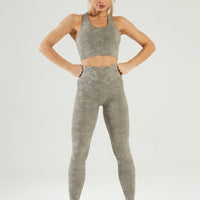 Ensemble Sport Legging et Soutien-Gorge Camouflage | Yogaova