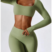 Ensemble Sport Legging Évasé Push Up | Yogaova