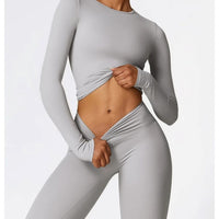Ensemble Sport Legging T-Shirt Manches Longues - DynamoDiva | Yogaova