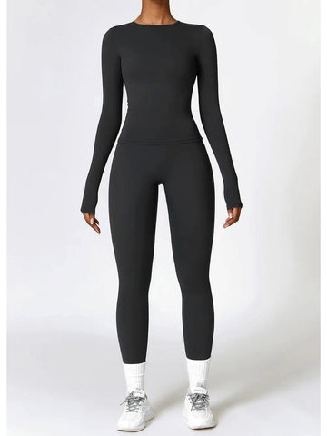Ensemble Sport Legging T-Shirt Manches Longues - DynamoDiva | Yogaova