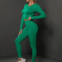 Ensemble Sport Push Up, Legging et Crop Top - BodySculpt | Yogaova
