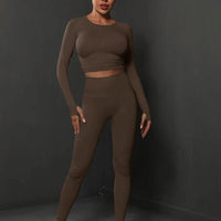 Ensemble Sport Push Up, Legging et Crop Top - BodySculpt | Yogaova