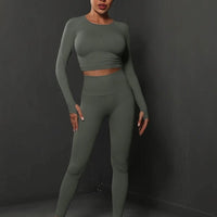 Ensemble Sport Push Up, Legging et Crop Top - BodySculpt | Yogaova