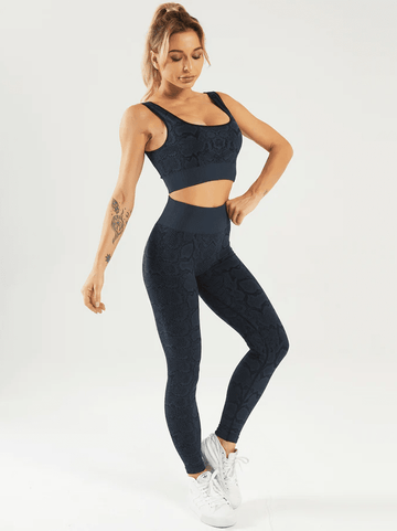 Ensemble Sport Serpent, Legging et Soutien-Gorge | Yogaova
