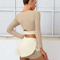 Ensemble Sport Short 2 en 1 et Crop Top - Elixy | Yogaova
