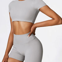 Ensemble Sport Short et Crop Top - DynamoDiva | Yogaova