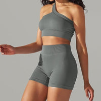 Ensemble Sport - Short et Soutien-Gorge Une Bretelle | Yogaova