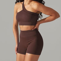 Ensemble Sport - Short et Soutien-Gorge Une Bretelle | Yogaova