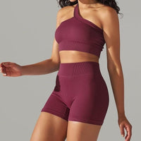 Ensemble Sport - Short et Soutien-Gorge Une Bretelle | Yogaova