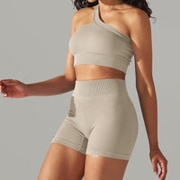 Ensemble Sport - Short et Soutien-Gorge Une Bretelle | Yogaova