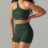 Ensemble Sport - Short et Soutien-Gorge Une Bretelle | Yogaova