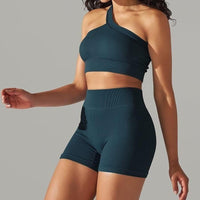 Ensemble Sport - Short et Soutien-Gorge Une Bretelle | Yogaova