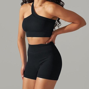 Ensemble Sport - Short et Soutien-Gorge Une Bretelle | Yogaova