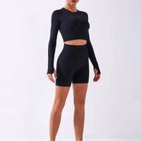 Ensemble Sport Short T-Shirt Cropped | Yogaova