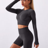 Ensemble Sport Short T-Shirt Cropped | Yogaova