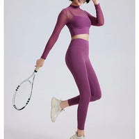 Haut Sport 2 en 1 Maille avec Brassière Rembourrée | Yogaova