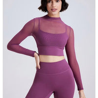 Haut Sport 2 en 1 Maille avec Brassière Rembourrée | Yogaova
