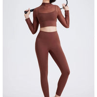 Haut Sport 2 en 1 Maille avec Brassière Rembourrée | Yogaova