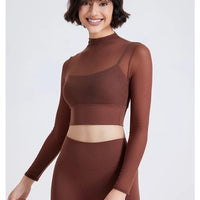 Haut Sport 2 en 1 Maille avec Brassière Rembourrée | Yogaova