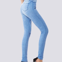Jegging Bleu Clair Taille Haute | Yogaova