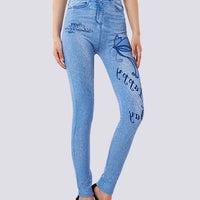 Jegging Bleu Clair Taille Haute | Yogaova