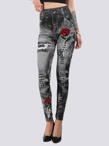 Jegging Effet Déchiré | Yogaova