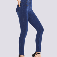 Jegging Taille Haute Bleu Foncé | Yogaova