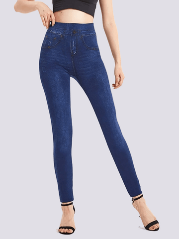 Jegging Taille Haute Bleu Foncé | Yogaova